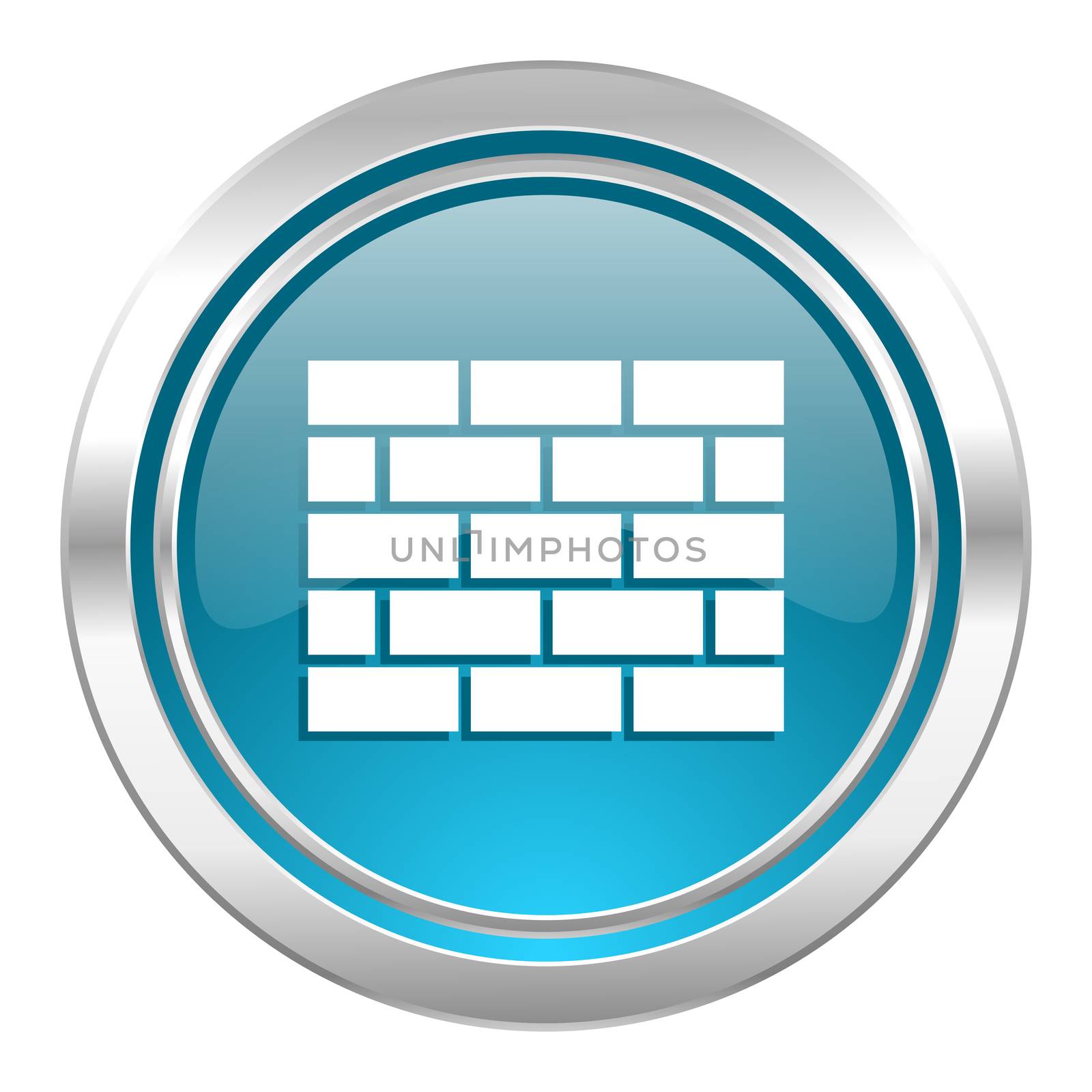 firewall icon, brick wall sign by alexwhite