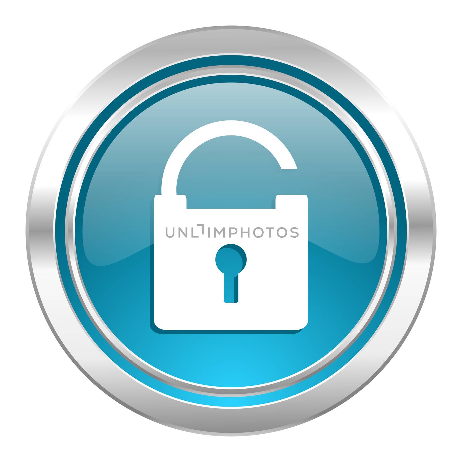 padlock icon, secure sign