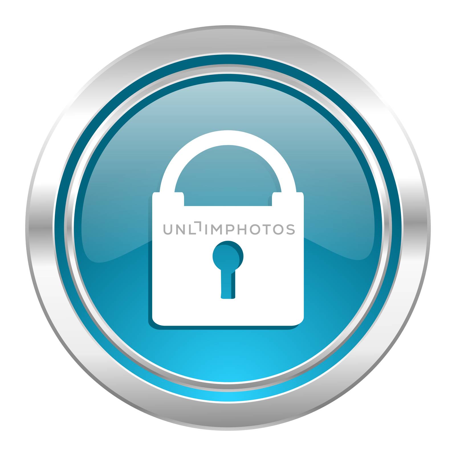 padlock icon, secure sign