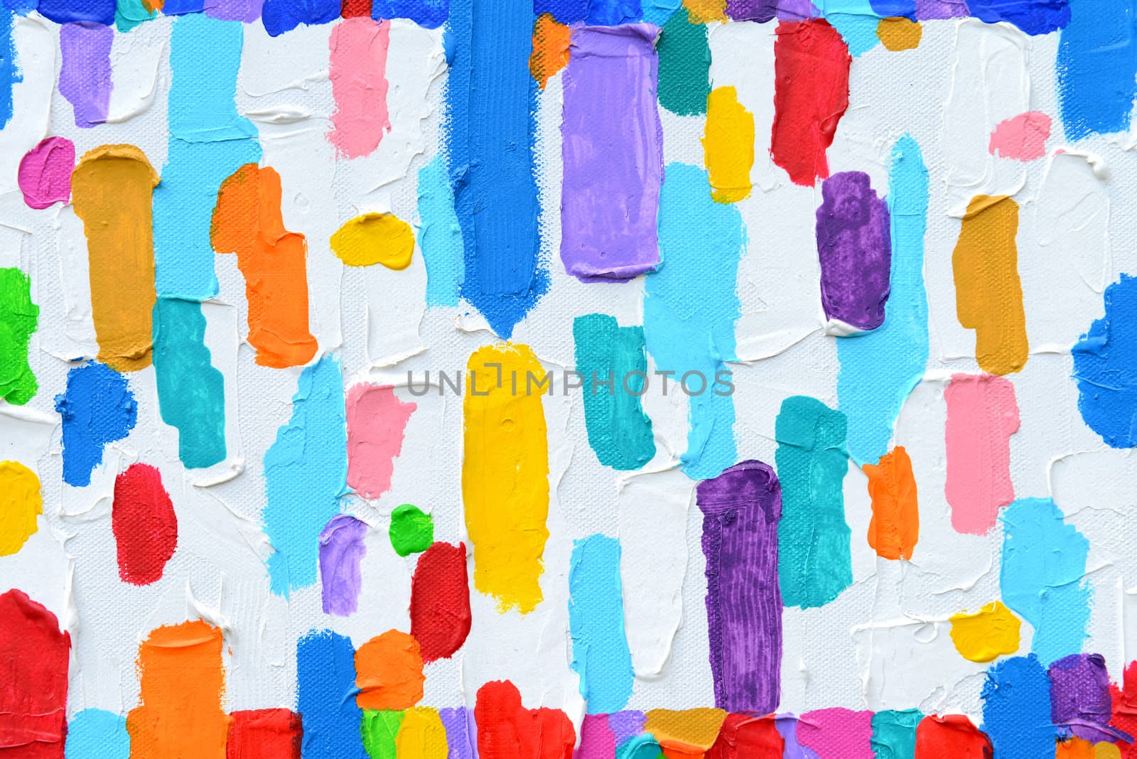 Texture, background and Colorful Image of an original Abstract Painting on Canvas.