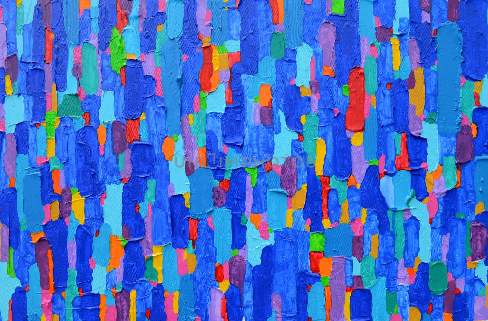 Texture, background and Colorful Image of an original Abstract Painting on Canvas.