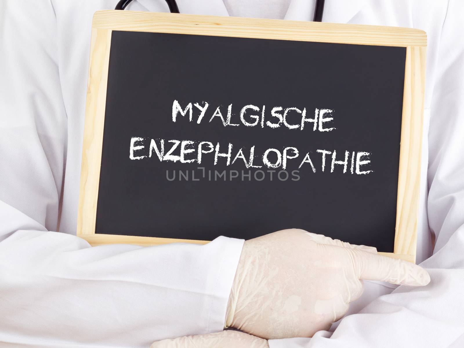 Doctor shows information: benign myalgic encephalomyelitis by gwolters