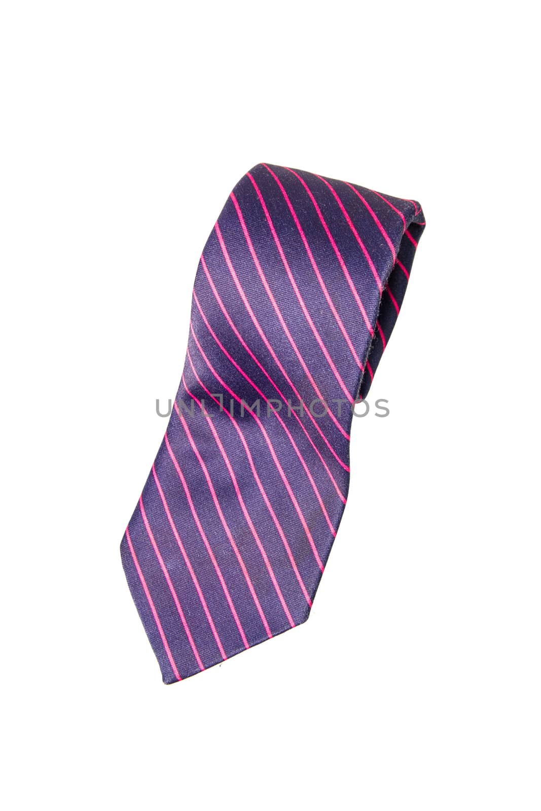 blue and pink strips business neck tie by kasinv