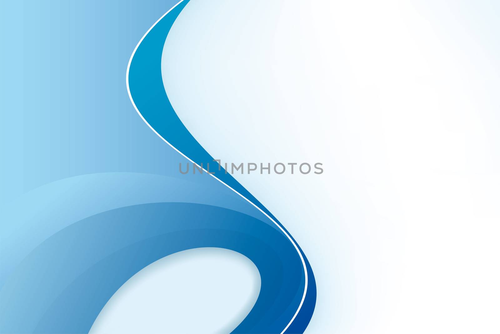 Blue abstract background with lines and shadow