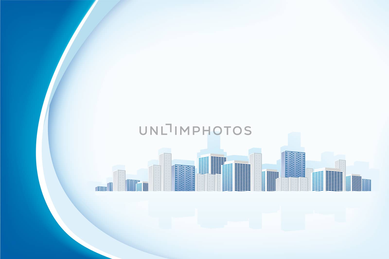 abstract background with cityscape by WaD