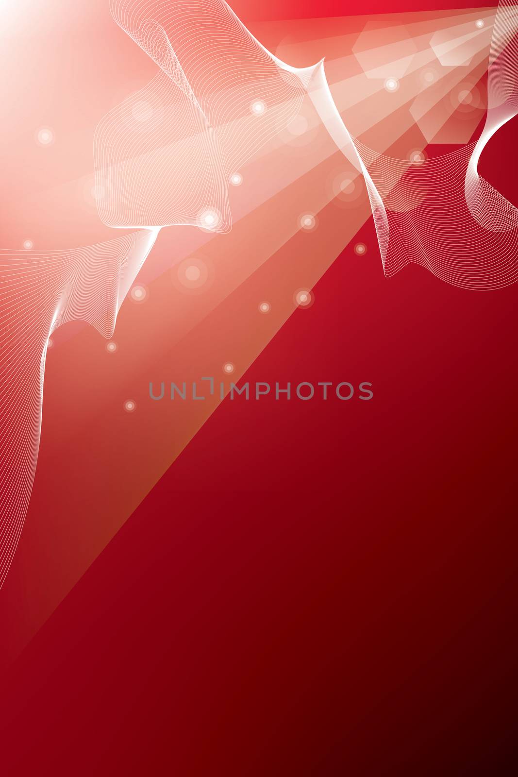 Abstract background with rays and optical flares