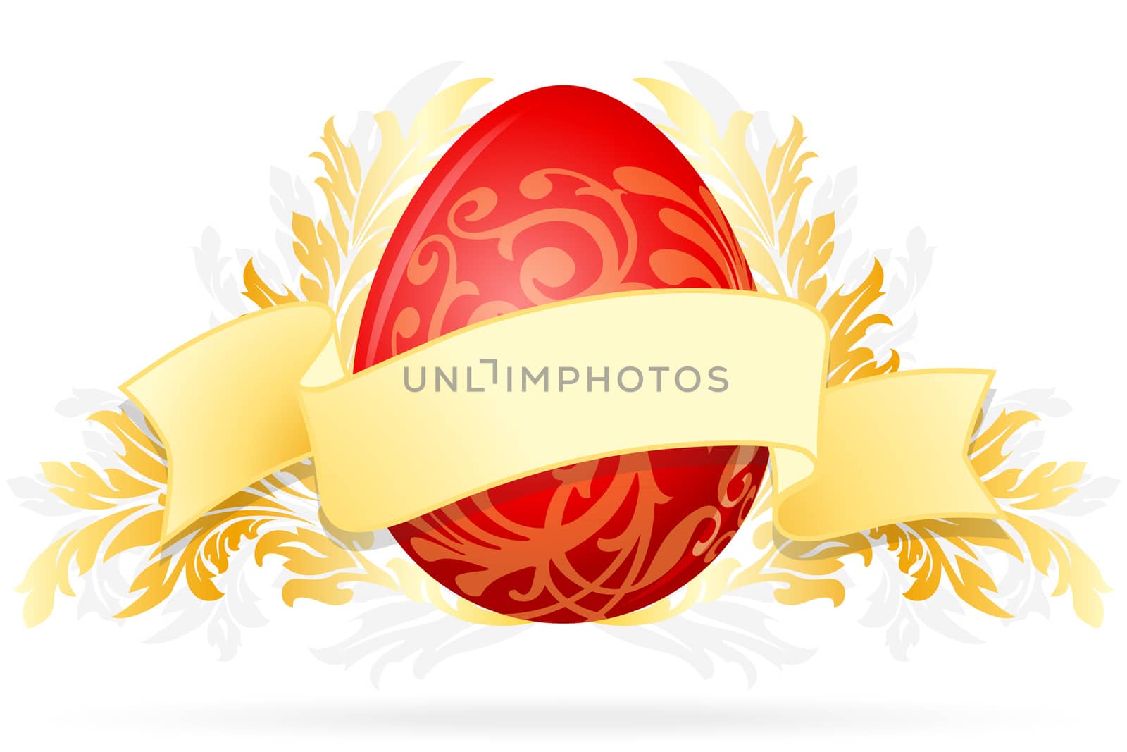 Easter Egg with Floral Decoration by WaD