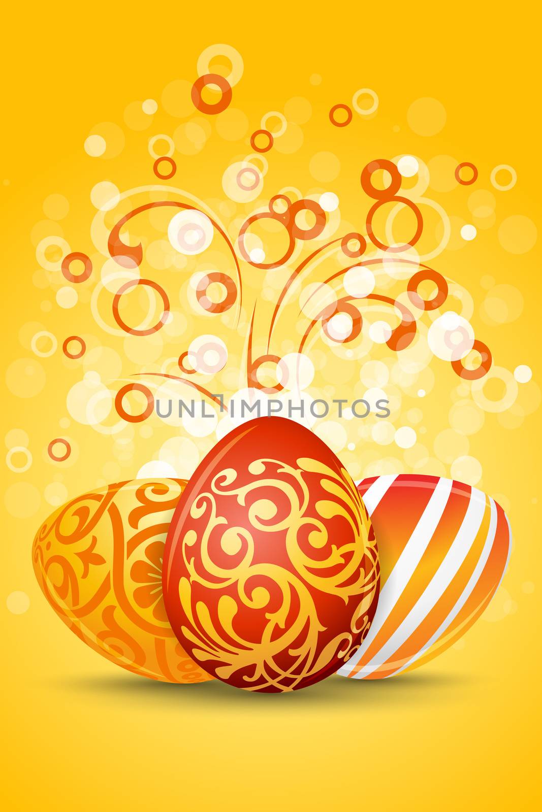 Easter Eggs with Ornament Decoration by WaD
