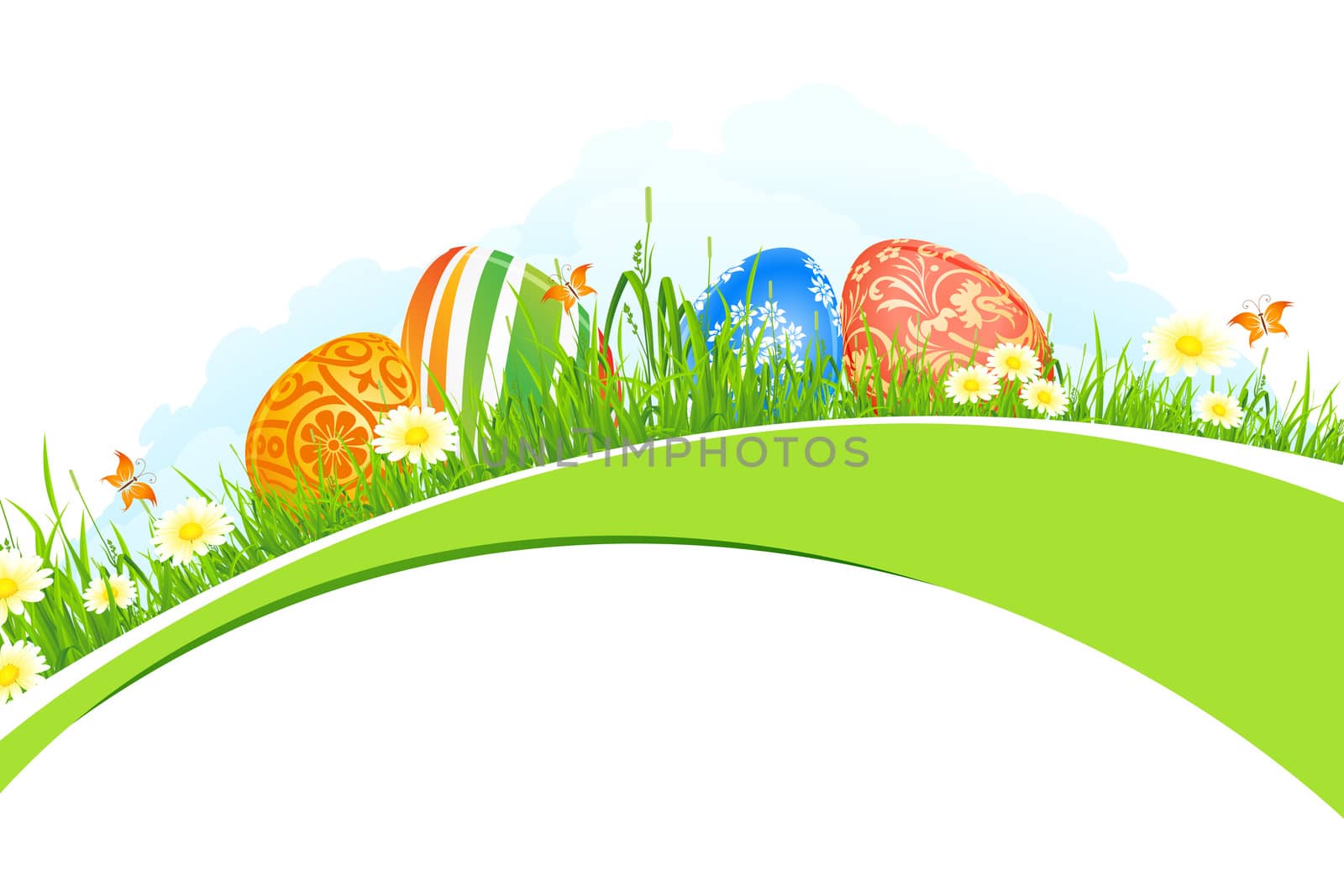 Beautiful Easter Holiday Background by WaD