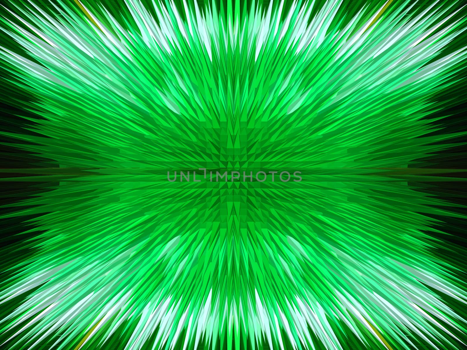 green abstract background with sharp thorns by alexmak