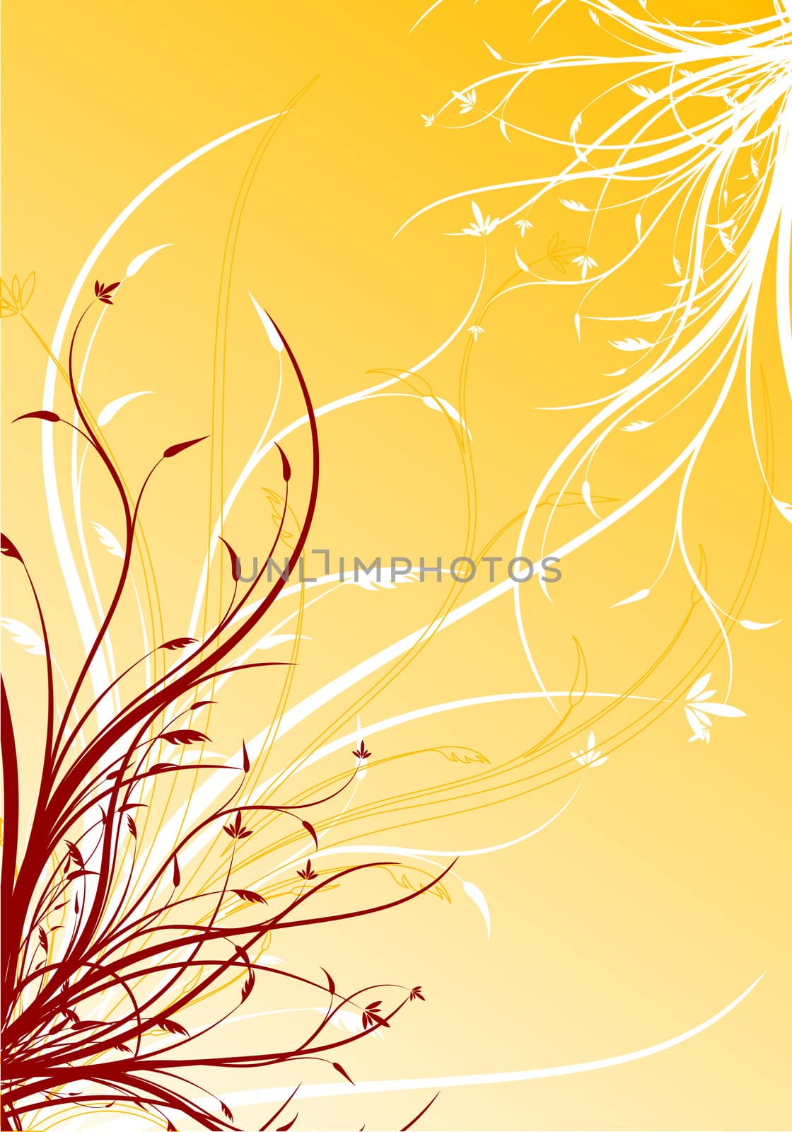 abstract spring floral decorative background vector illustration by WaD