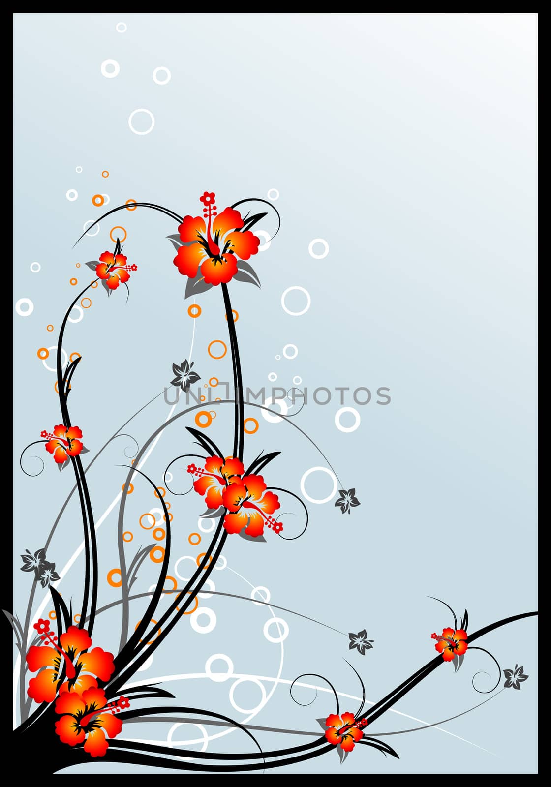 abstract spring floral decorative background vector illustration