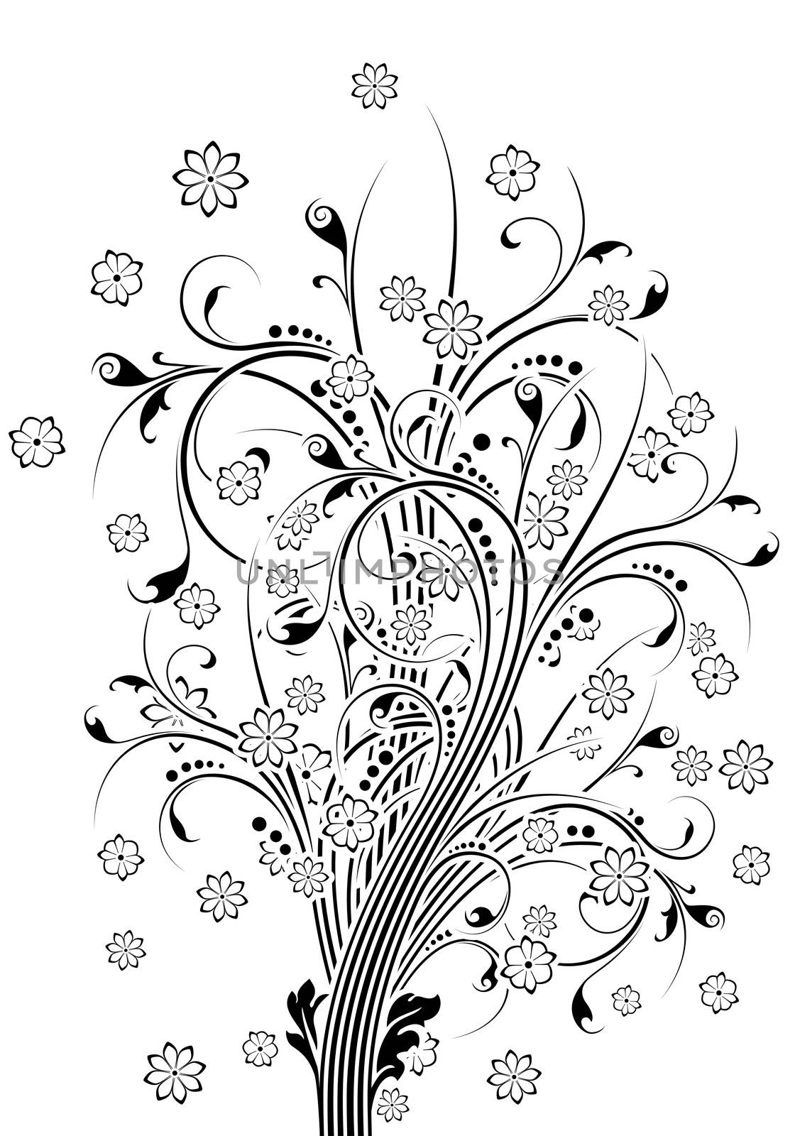 Vector Abstract Flowers by WaD