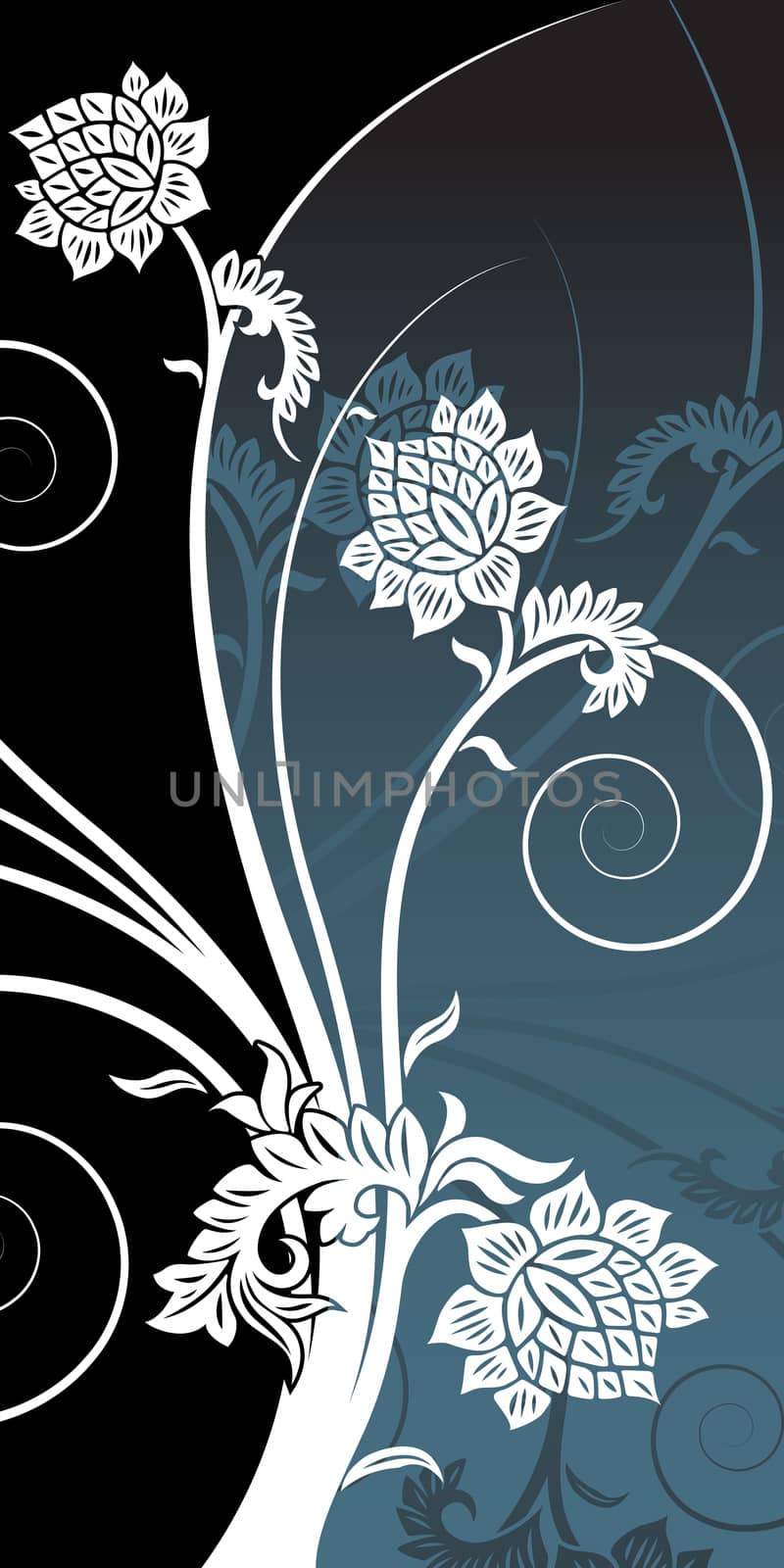 Abstract floral background vector illustration