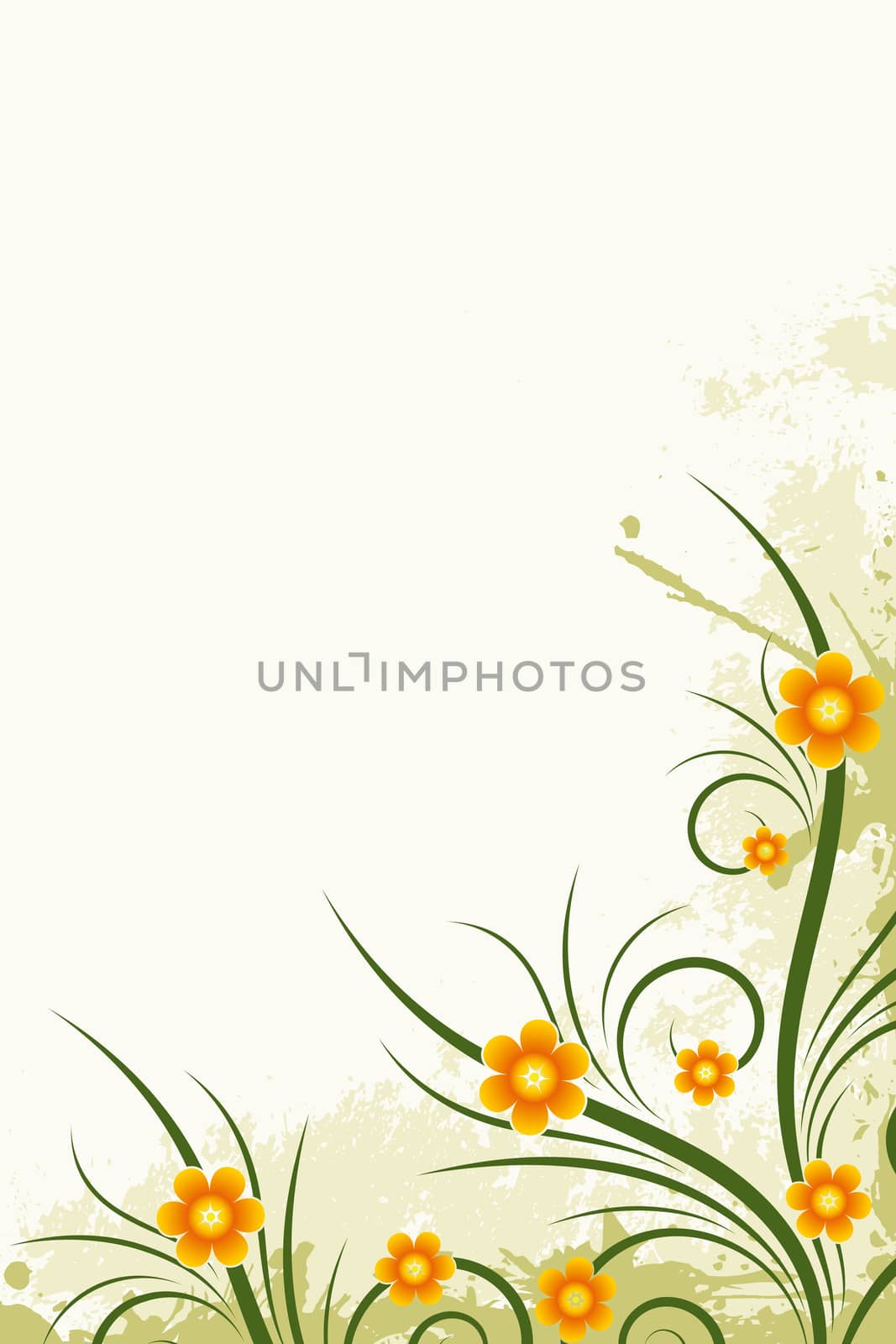 Abstract Floral Background by WaD