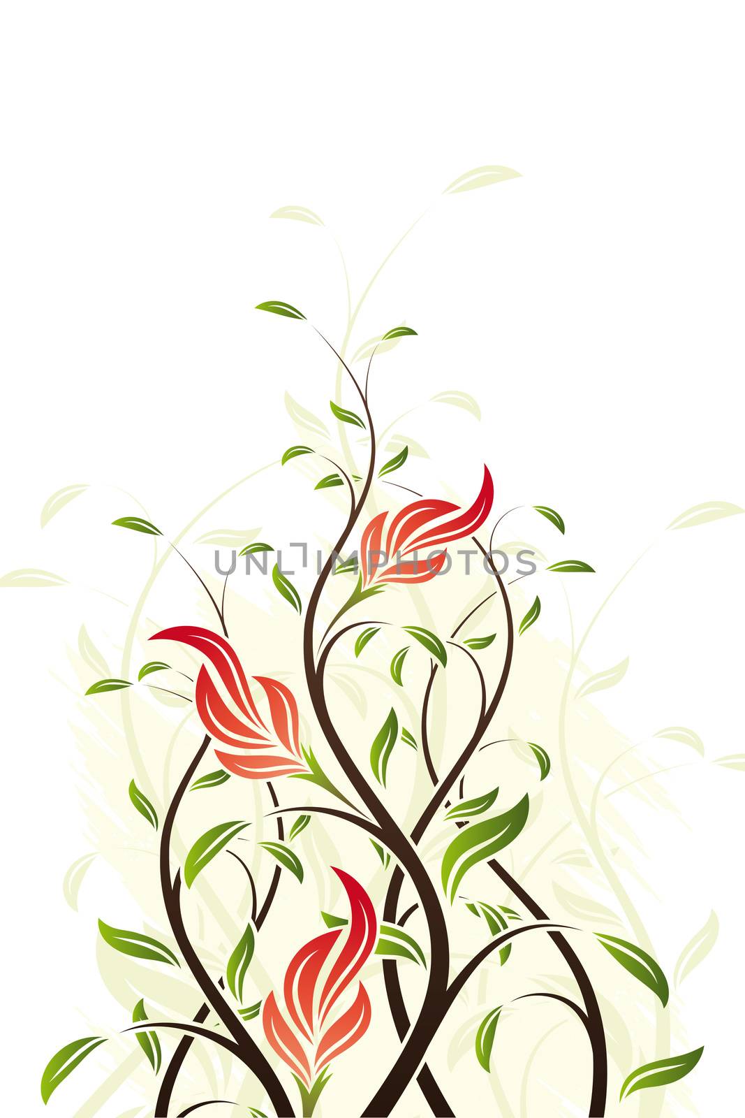 Vector Floral Swirl by WaD