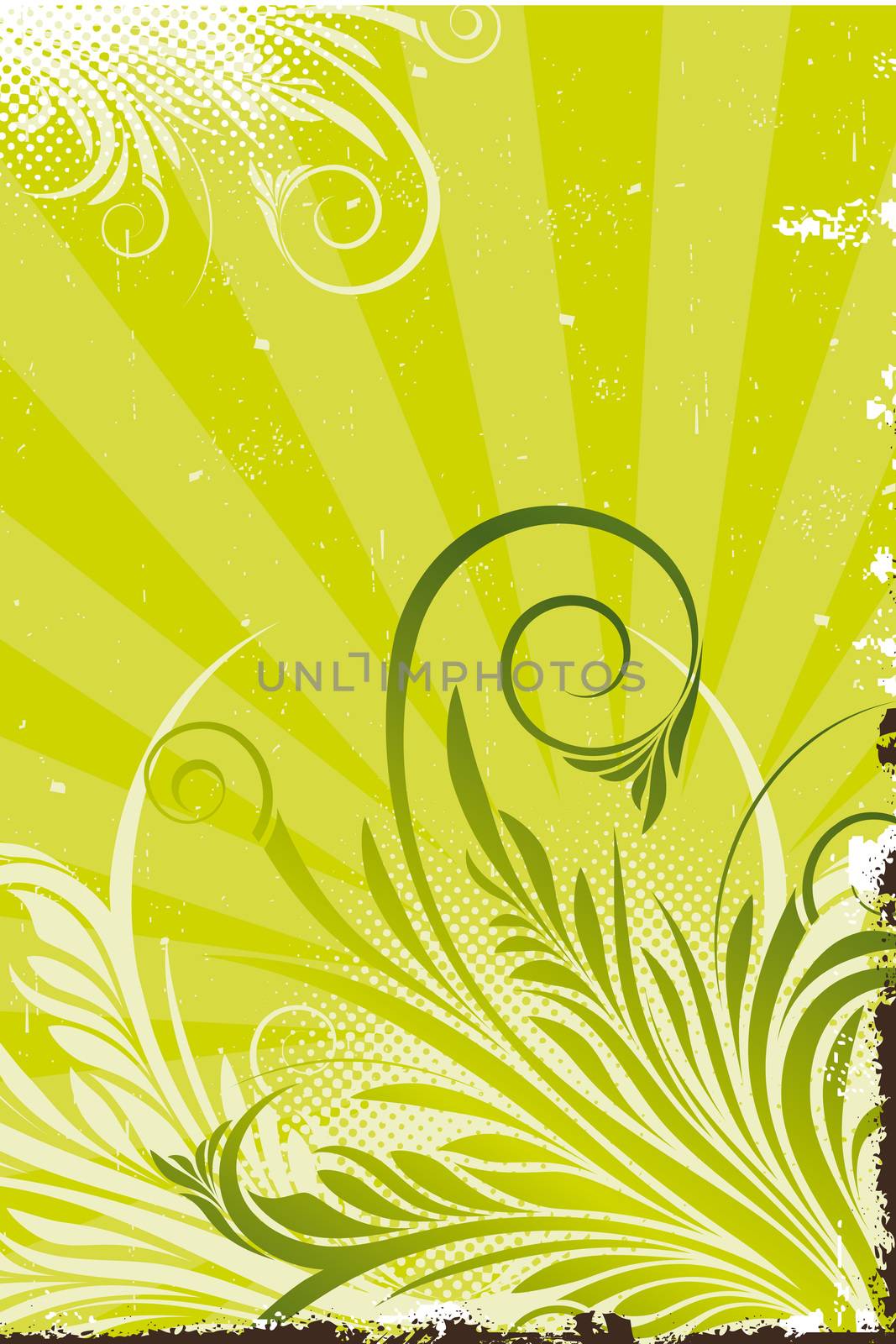 Floral Vector Background by WaD