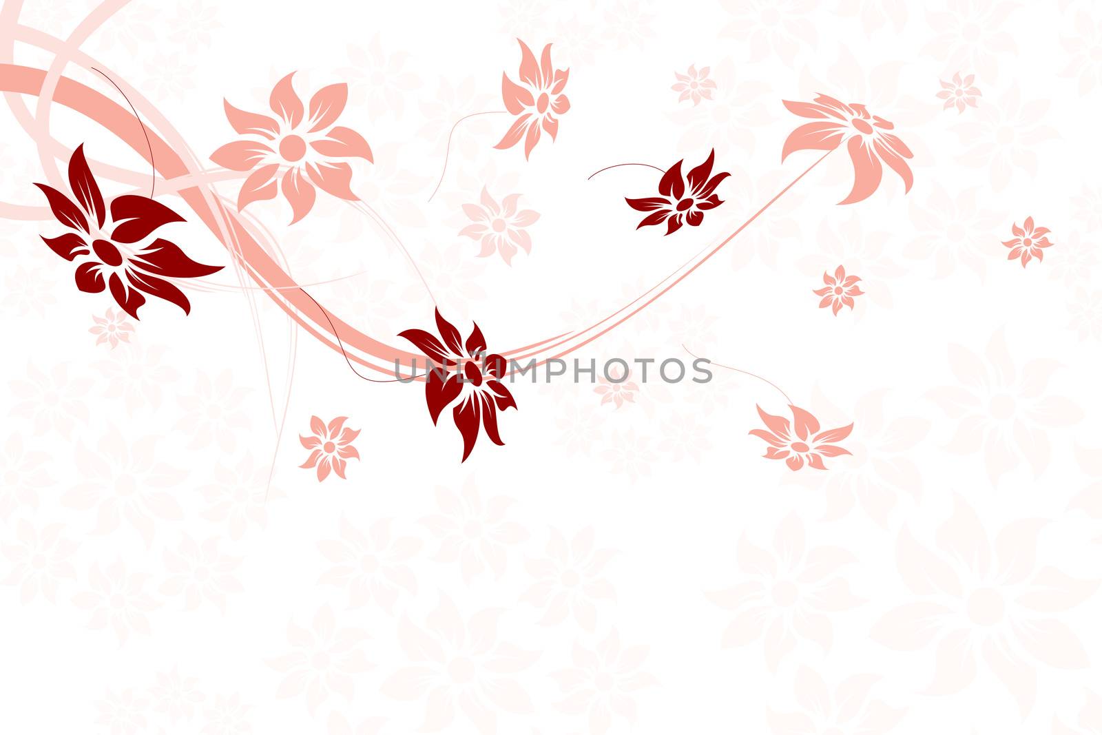 Abstract Floral Background. Vector illustration. Abstract Pattern.