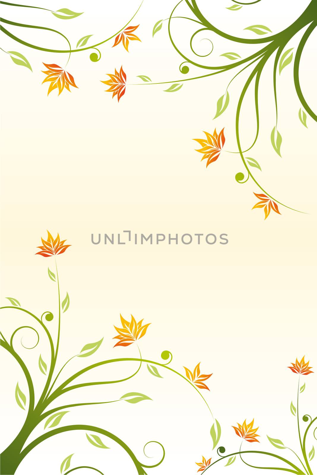 Abstract floral design background for creative ideas