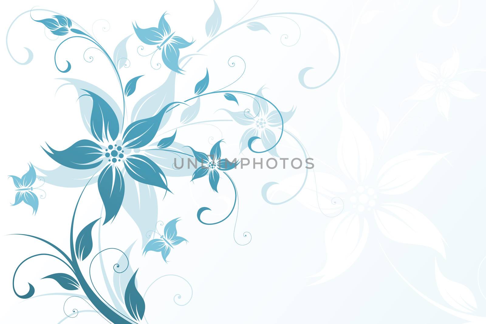 Abstract Floral Background. Vector illustration. Abstract Pattern.