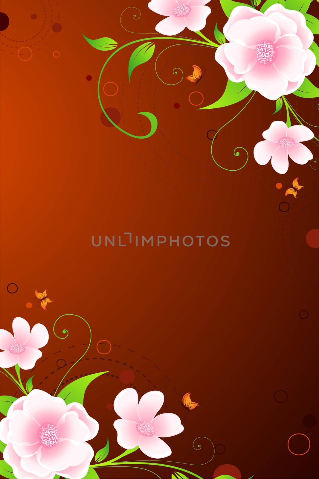 Floral background by WaD