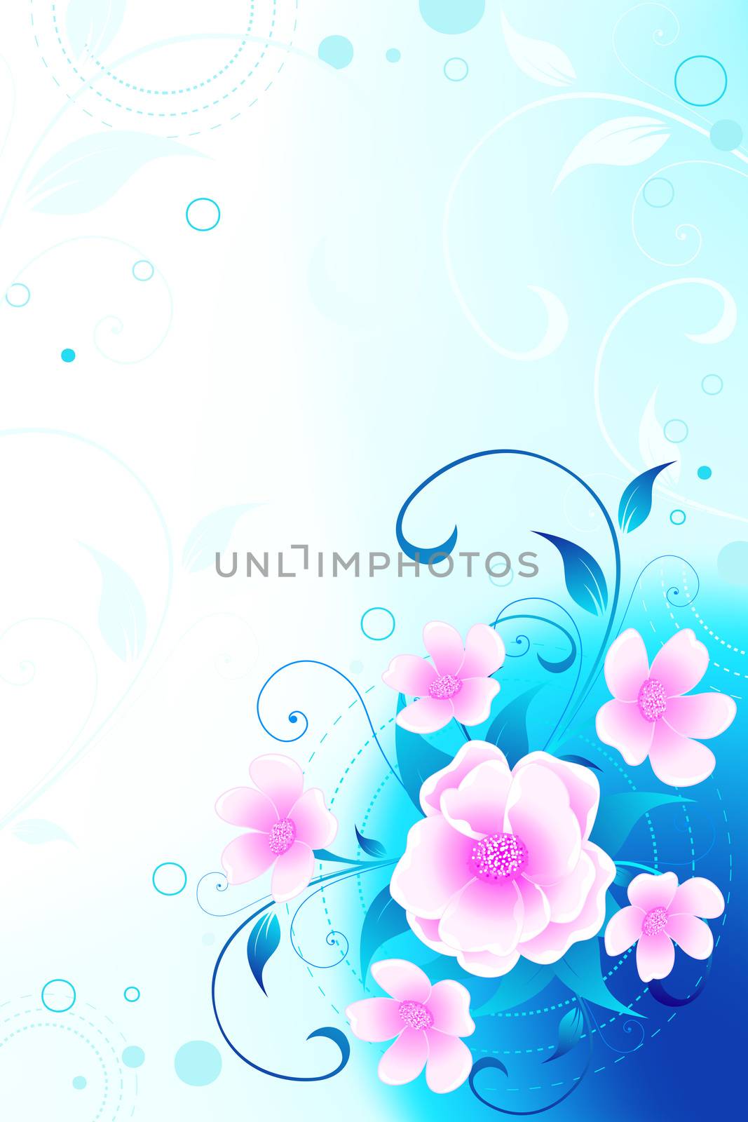 Abstract modern floral background for your design