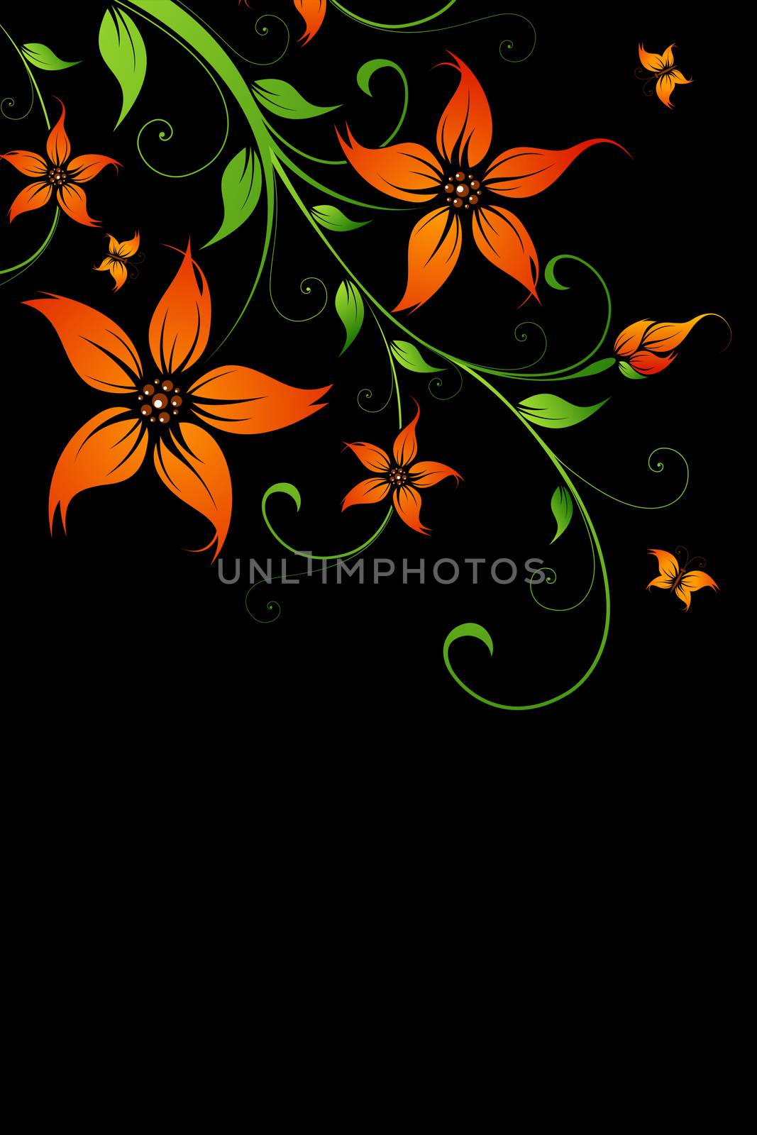 Floral background by WaD