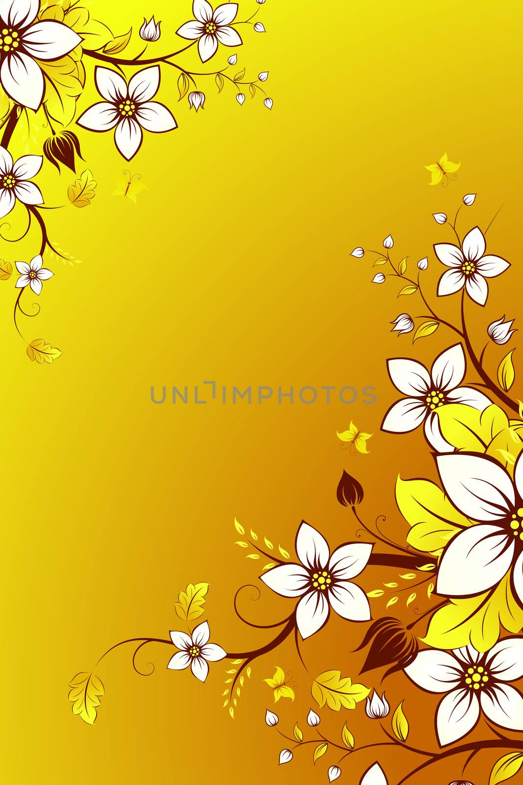 Vector floral background by WaD