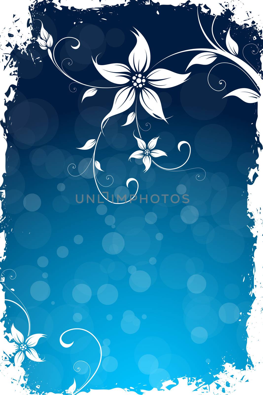 Grungy Floral Background by WaD