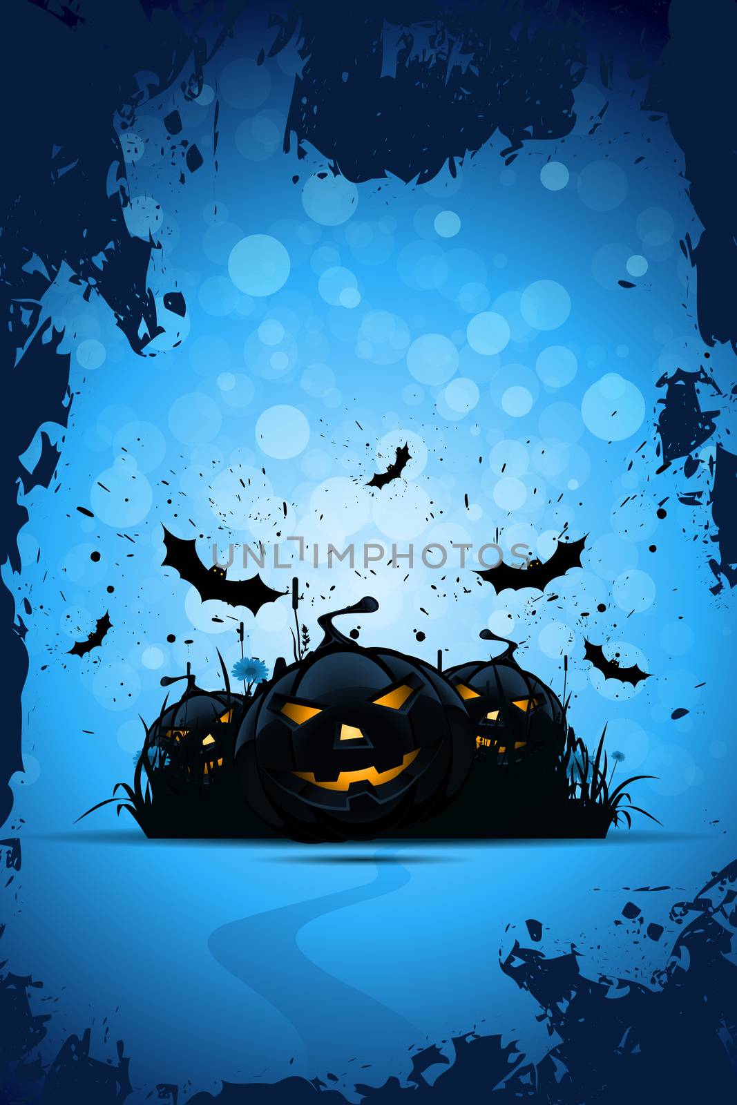 Grunge Halloween Party Background by WaD