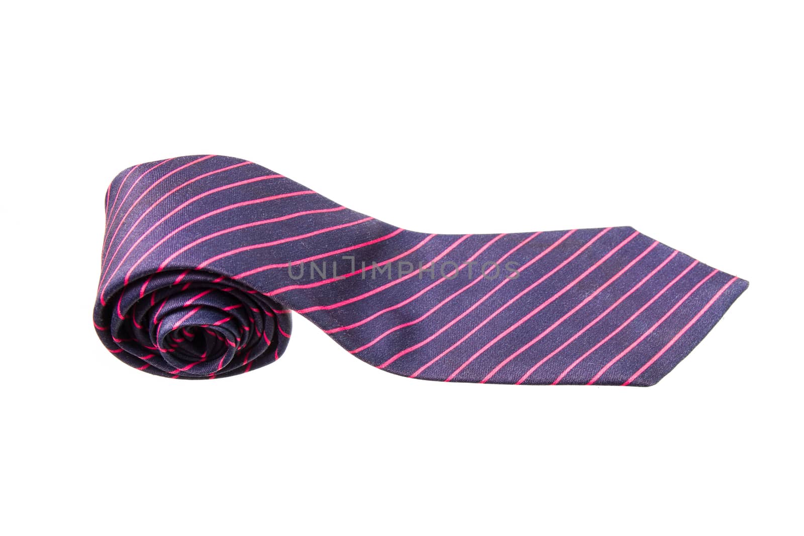 blue and pink strips business neck tie by kasinv
