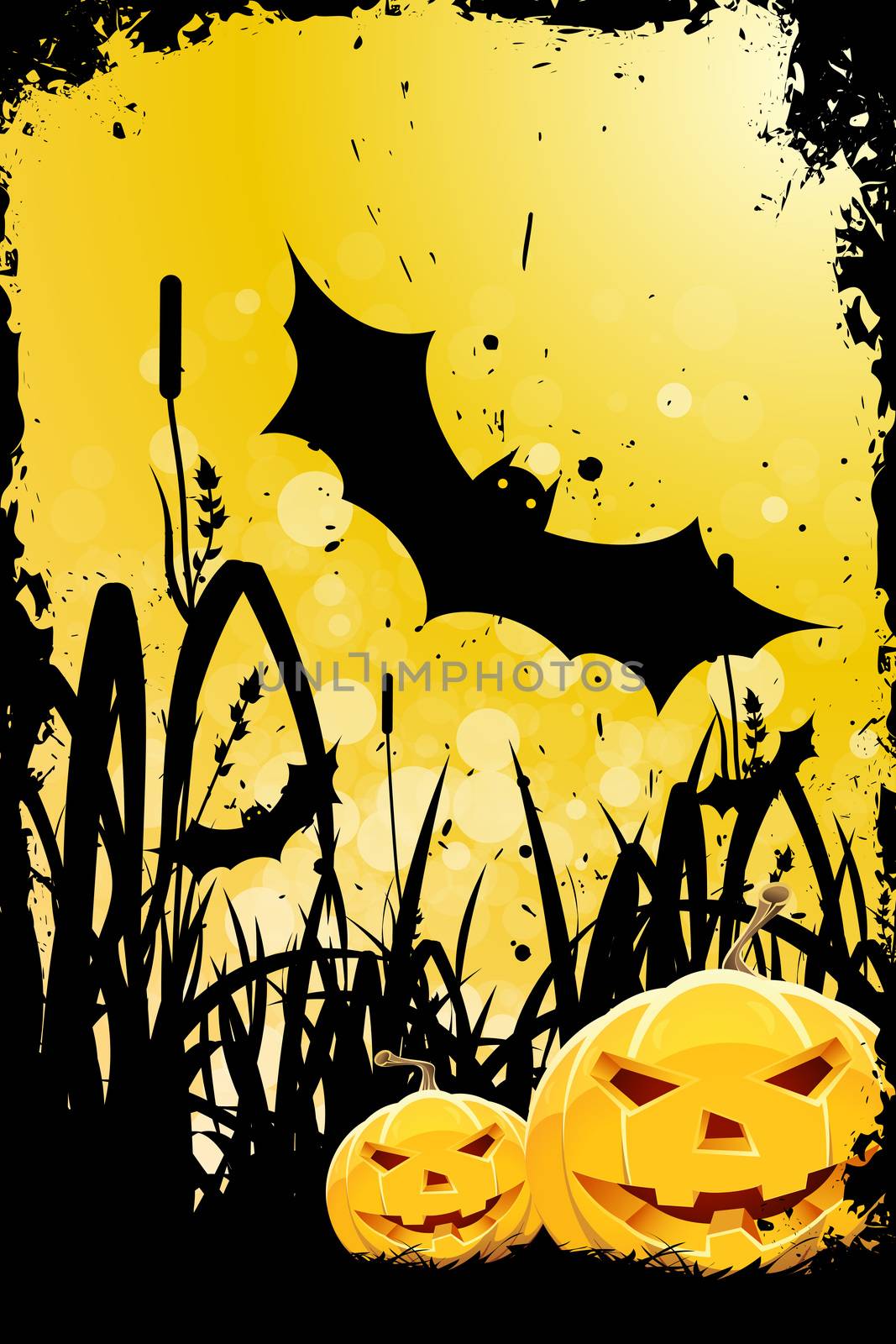 Grungy Halloween Background by WaD