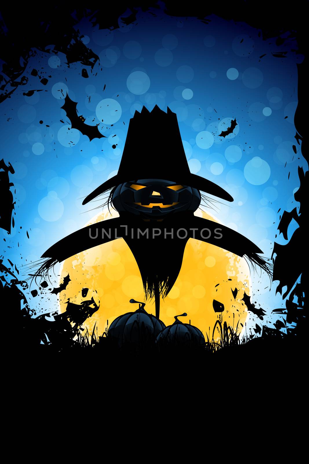 Grunge Halloween Party Background by WaD