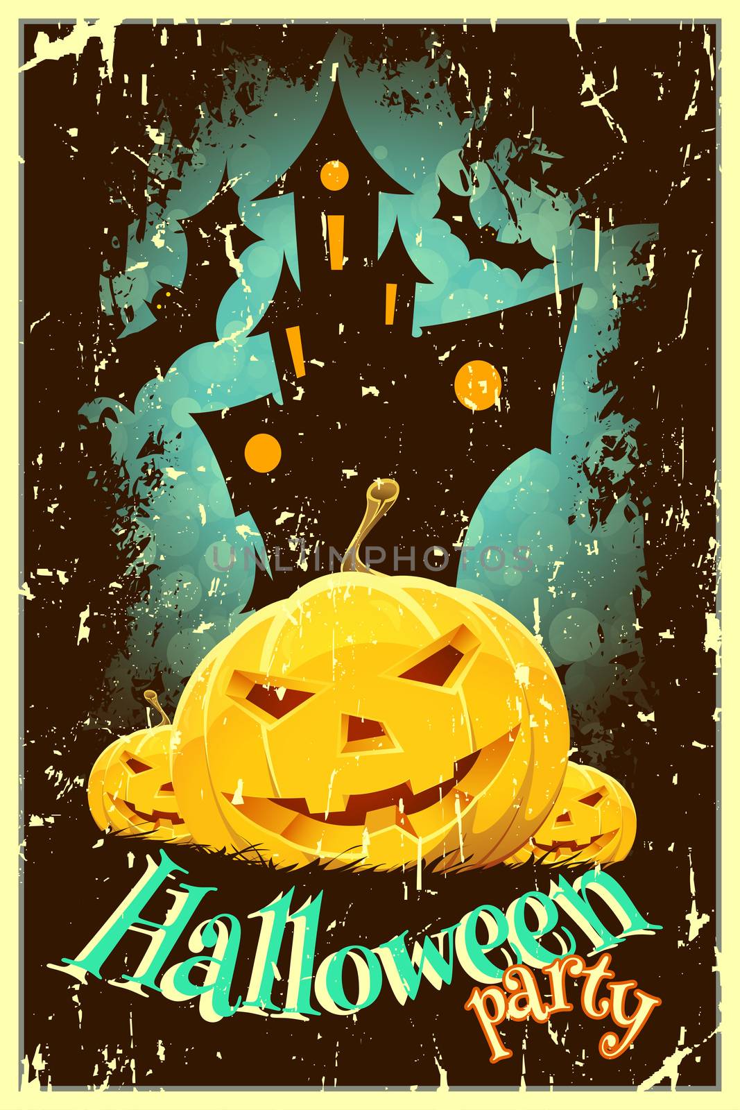 Retro Style Halloween Poster