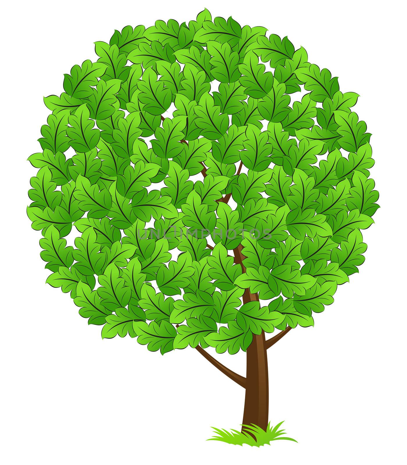 Green tree icon by WaD