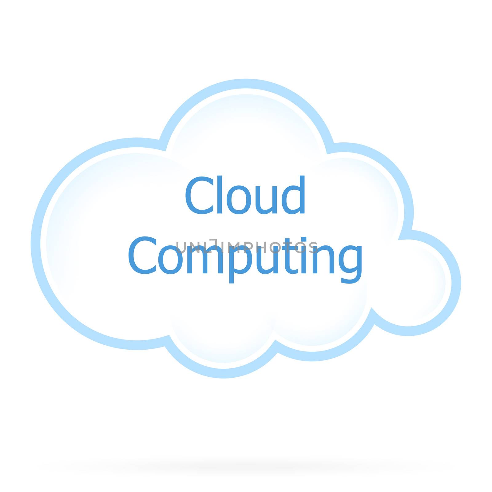 Cloud Computing Icon by WaD