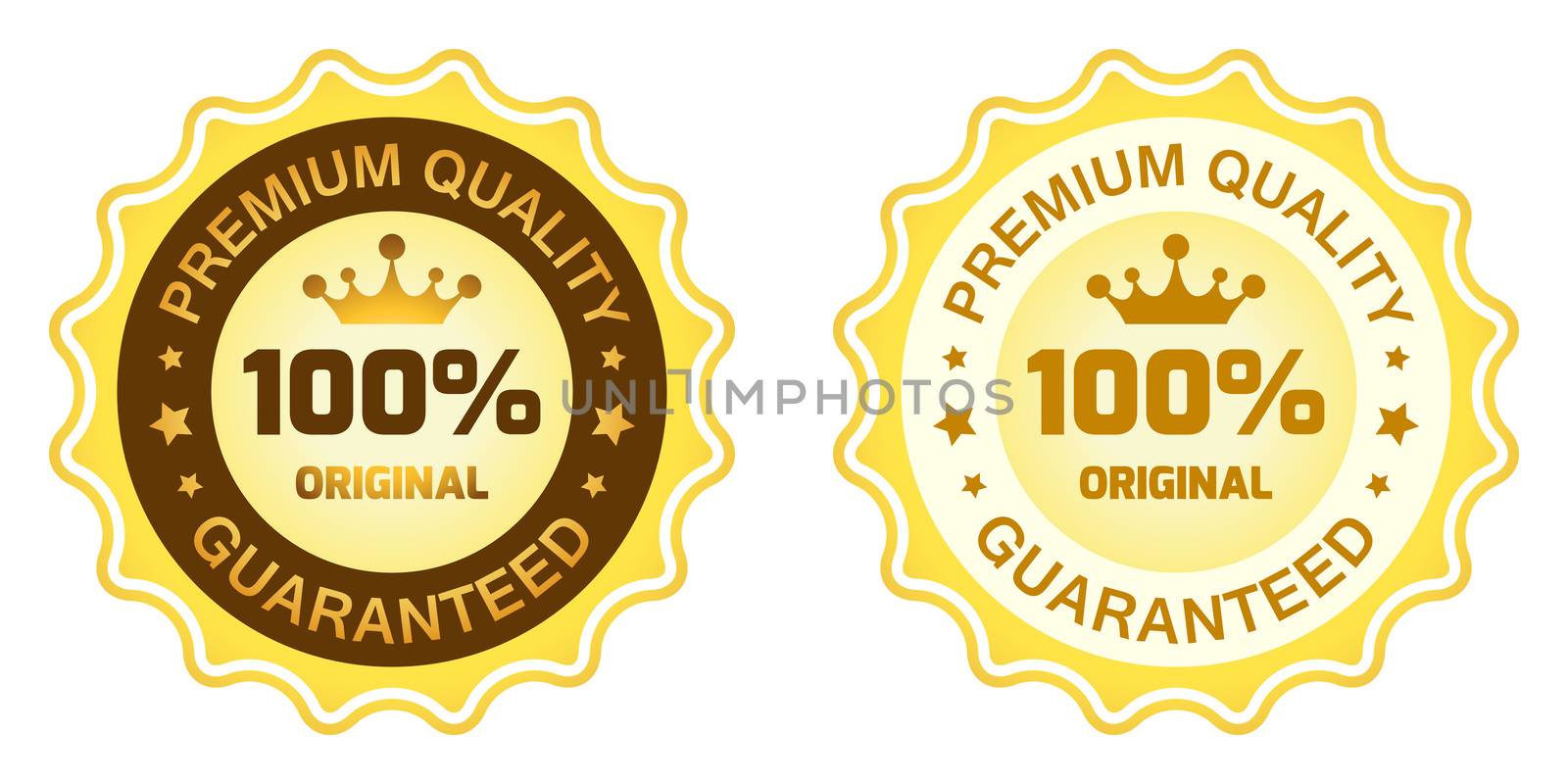 100 Premium Quality Label isolated on white background