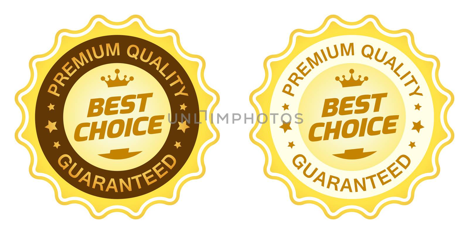 Best Choice Label isolated on white background