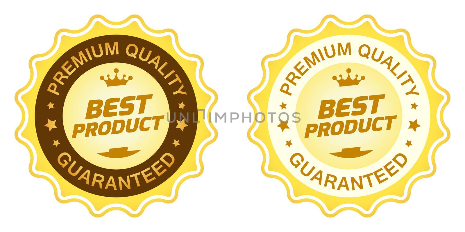 Best Product Label isolated on white background