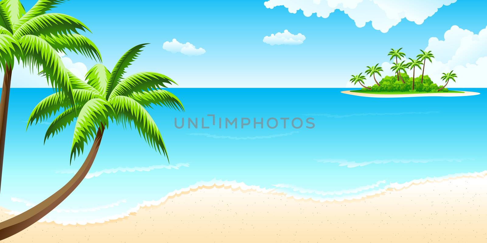 Tropical landscape by WaD
