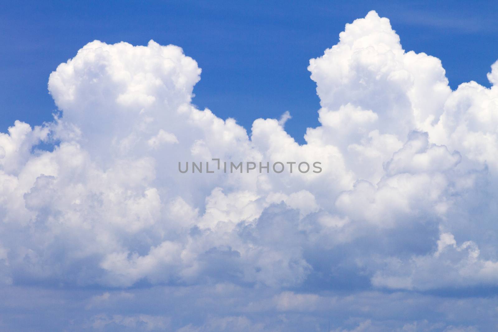 Beautiful blue sky with clouds