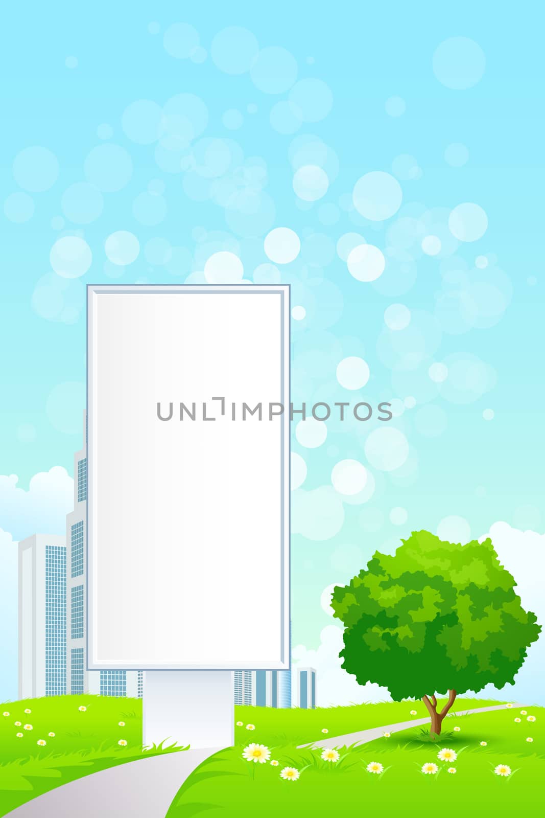 Empty Billboard and lonely Tree by WaD