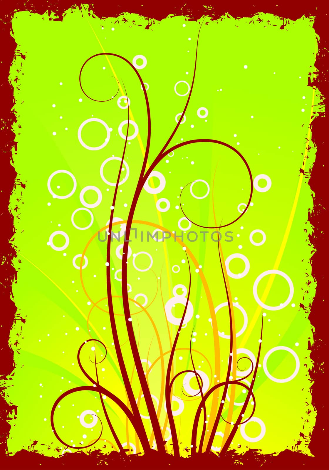 Abstract Spring Grunge Decorative Background Vector Illustration