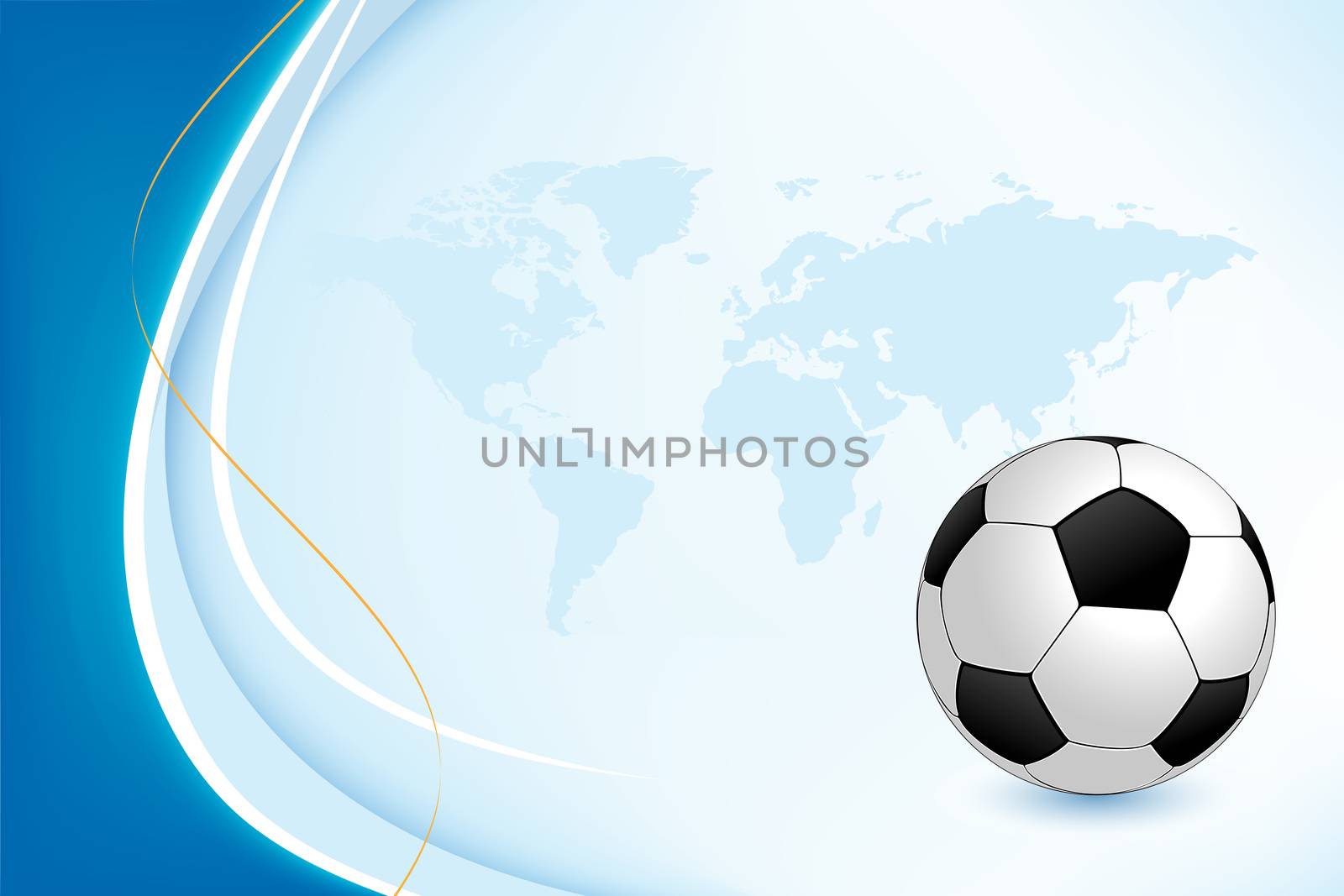 Vector background with a soccer ball for your design