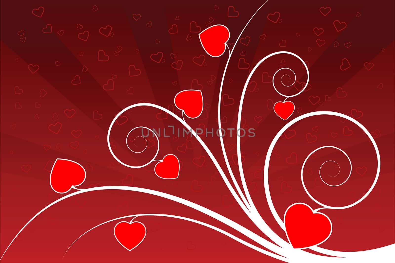 Abstract valentine card by WaD