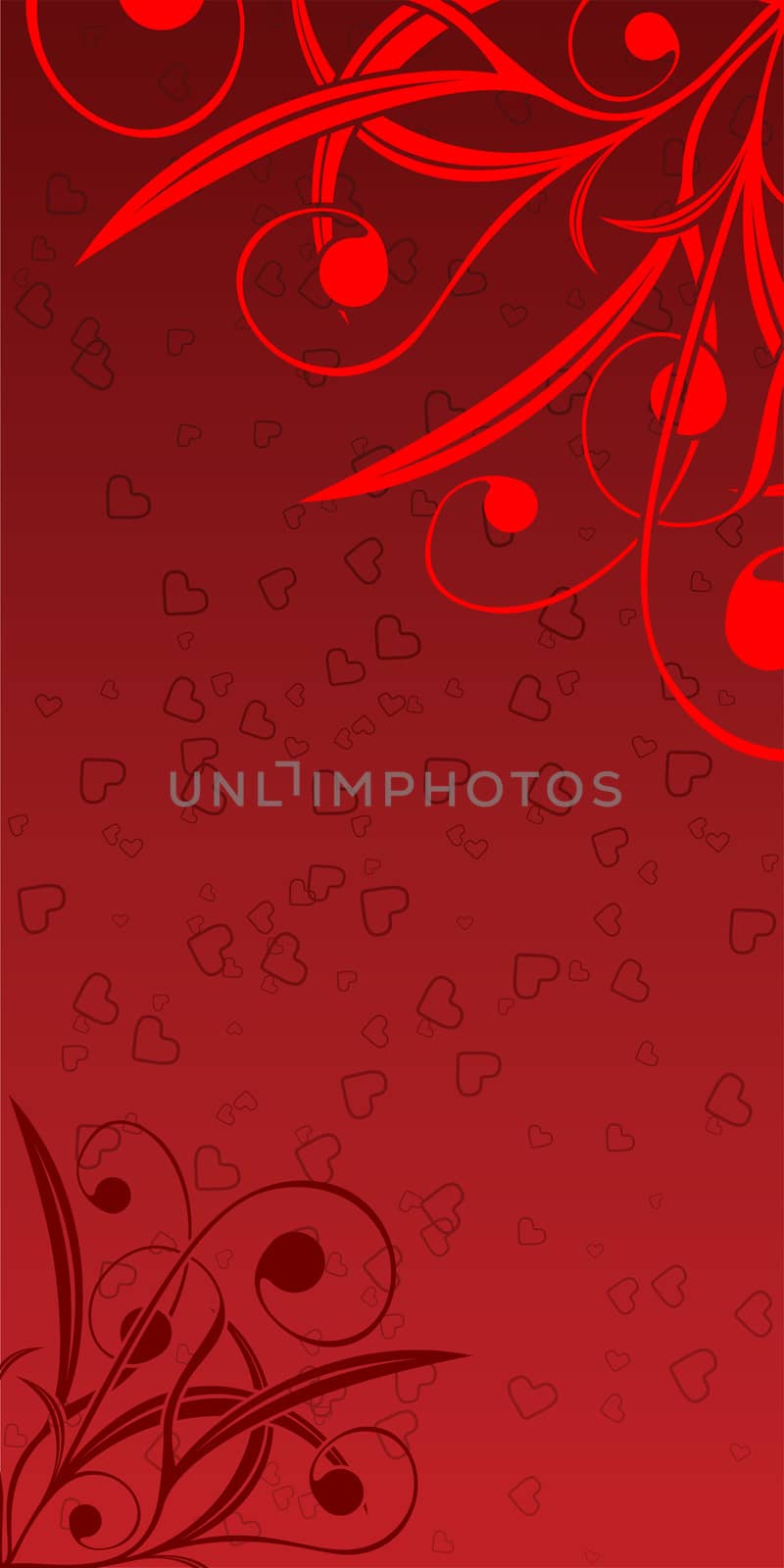 Abstract valentine card by WaD