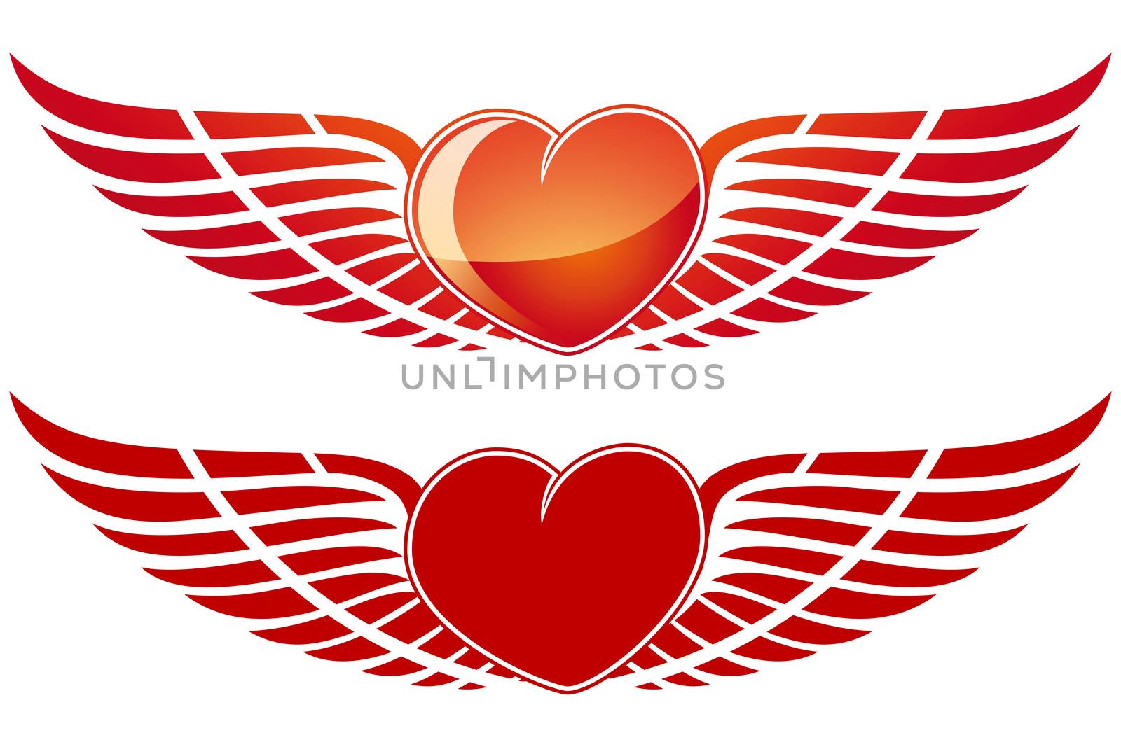 Valentine's Day Heart with wing by WaD