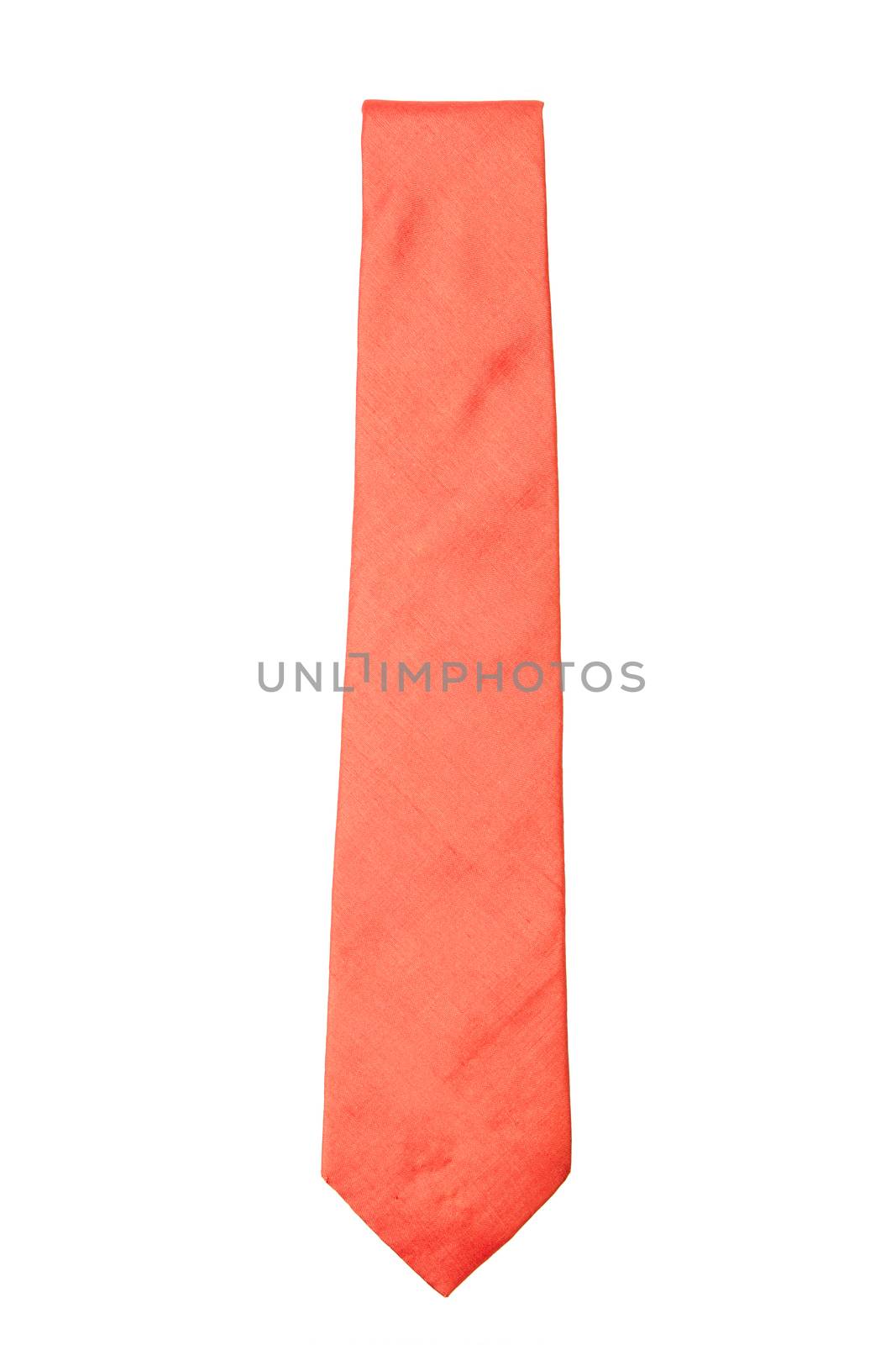 plain orange business neck tie by kasinv