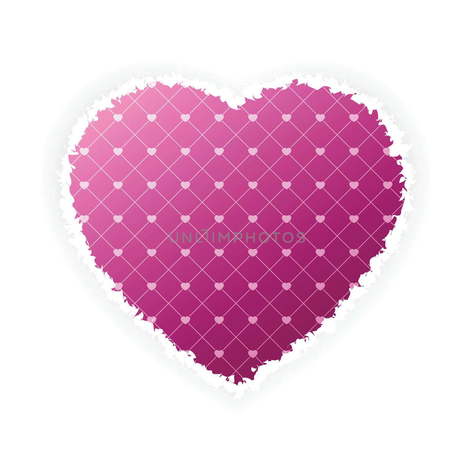 Torn Valentine's Day heart for Your desing
