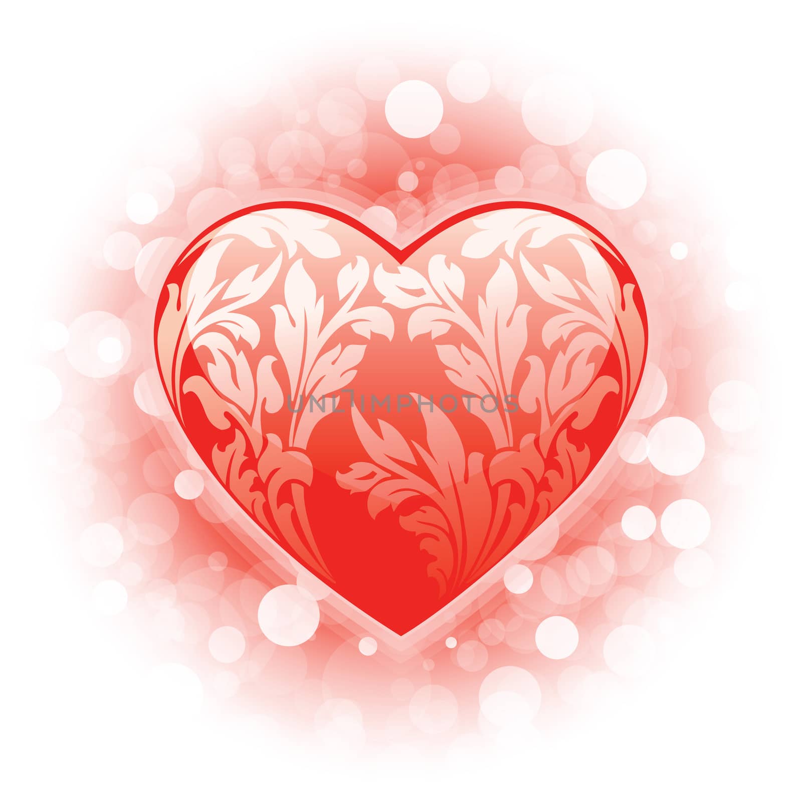 Valentine's day Heart background by WaD